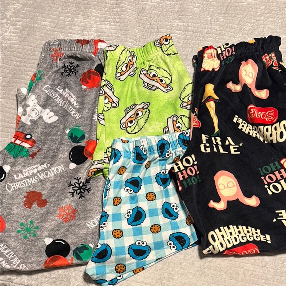 Colorful Print Pajamas (4 pair) - Picture 1 of 7